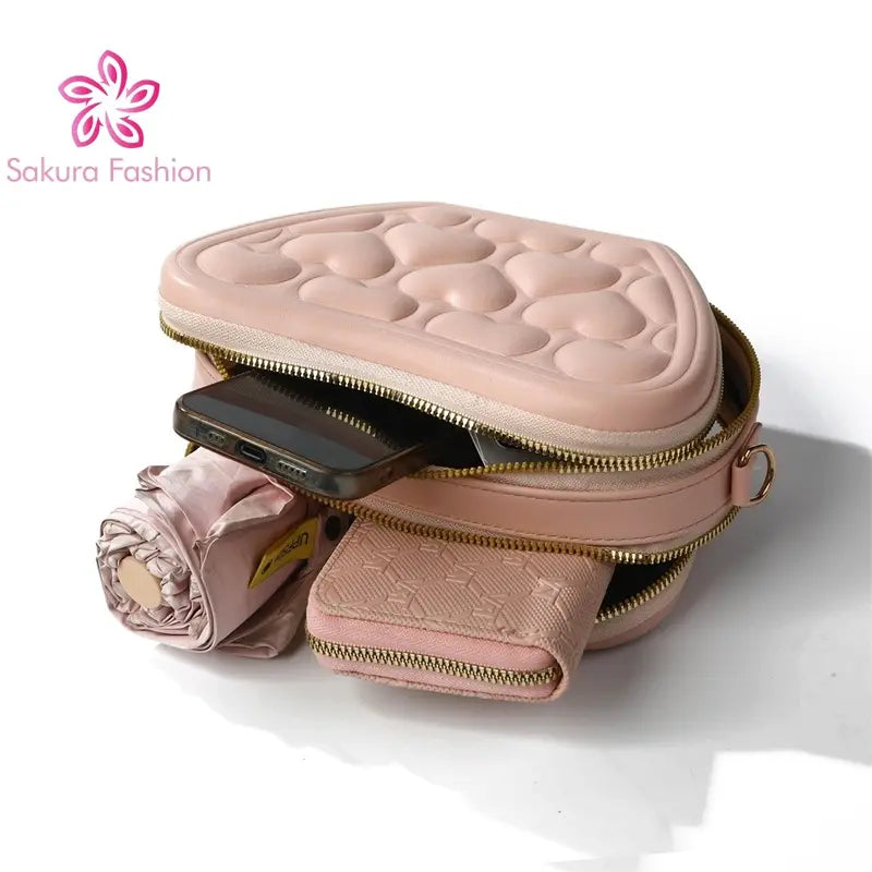 Heart Clutch Sling Bag