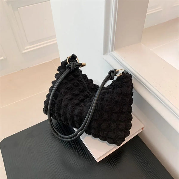 Soft Pleated Bubble Bag