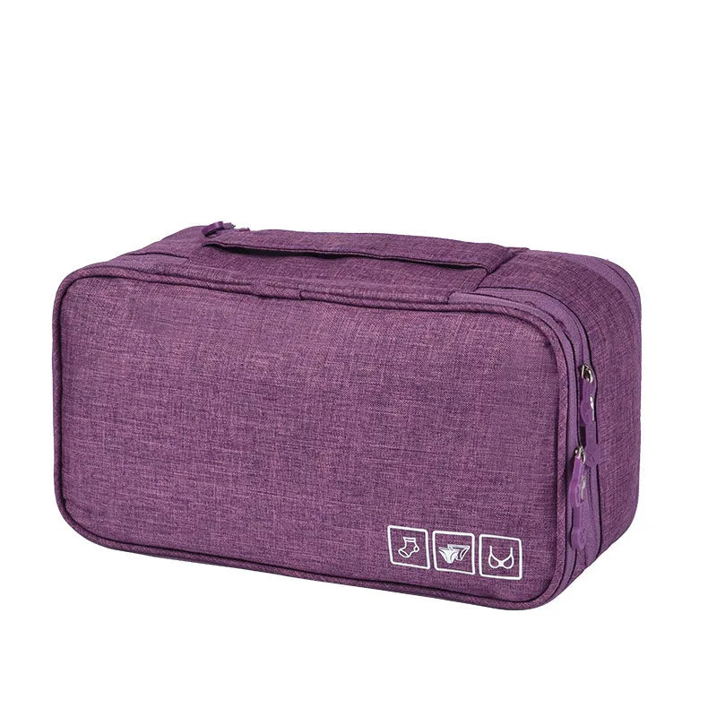 Multi-Compartment Undergarment Travel Organizer Bag