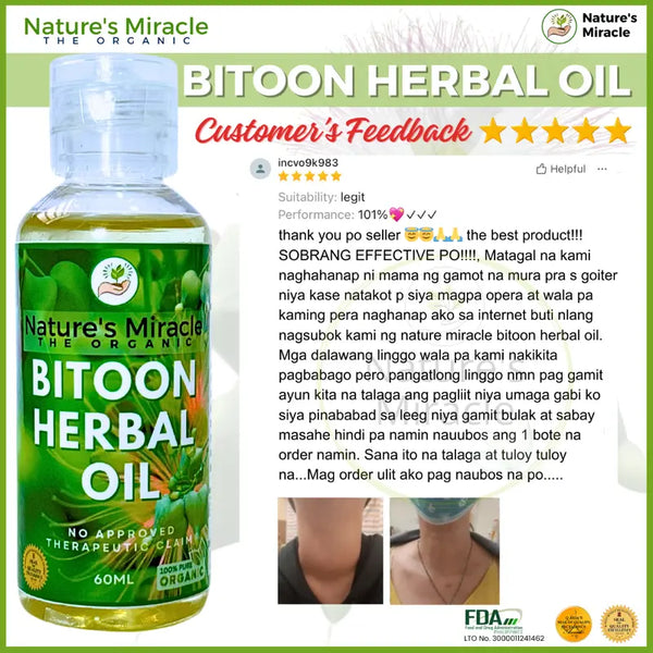 NATURE'S MIRACLE Bitoon Herbal Oil