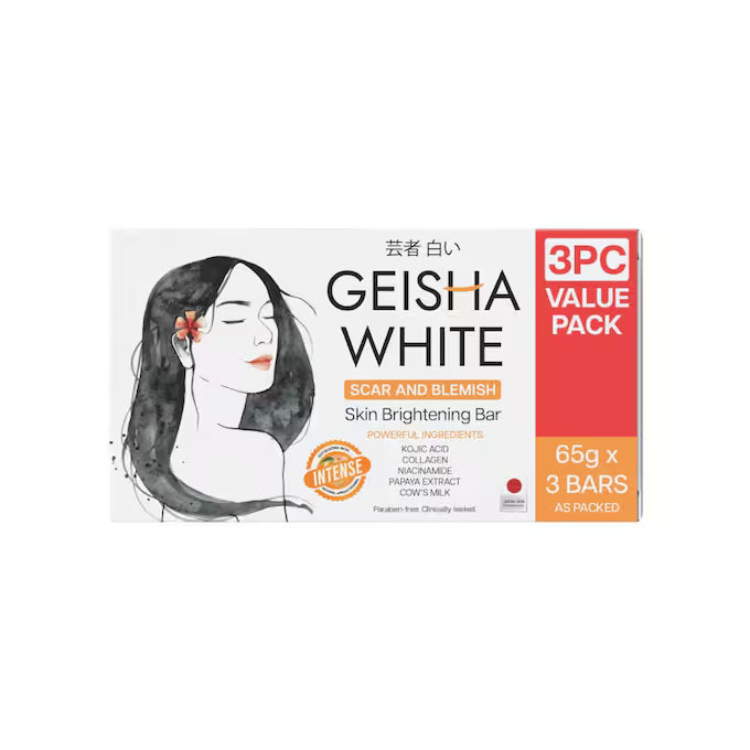 GEISHA WHITE Intense Bar 65g x 3