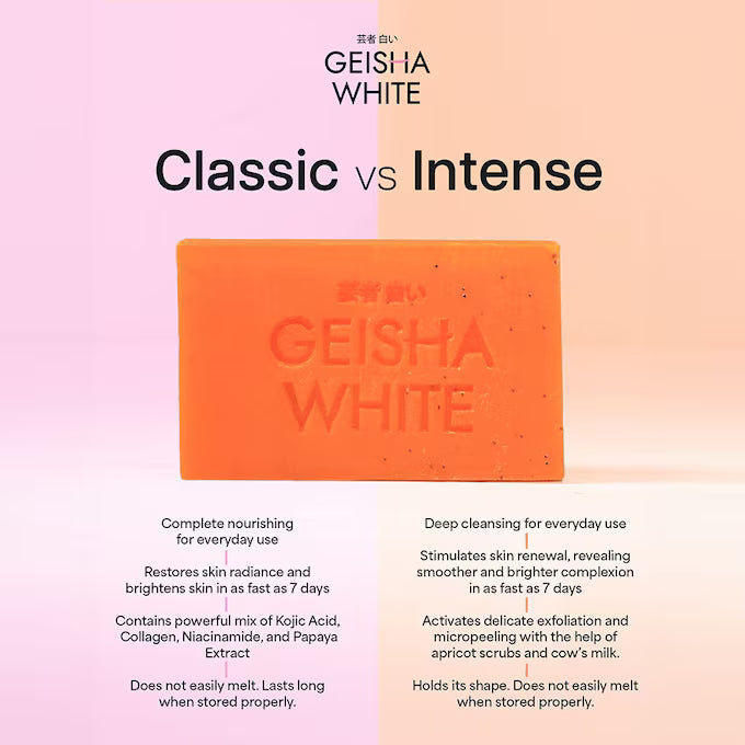 GEISHA WHITE Intense Bar 65g x 3