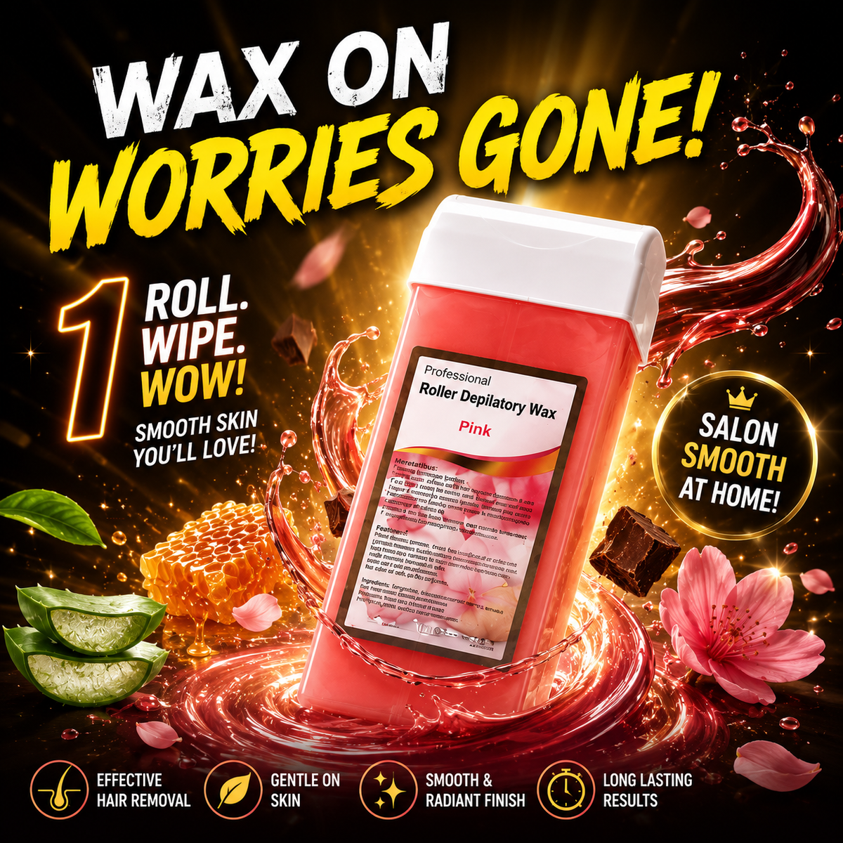 Depilatory Wax Roller