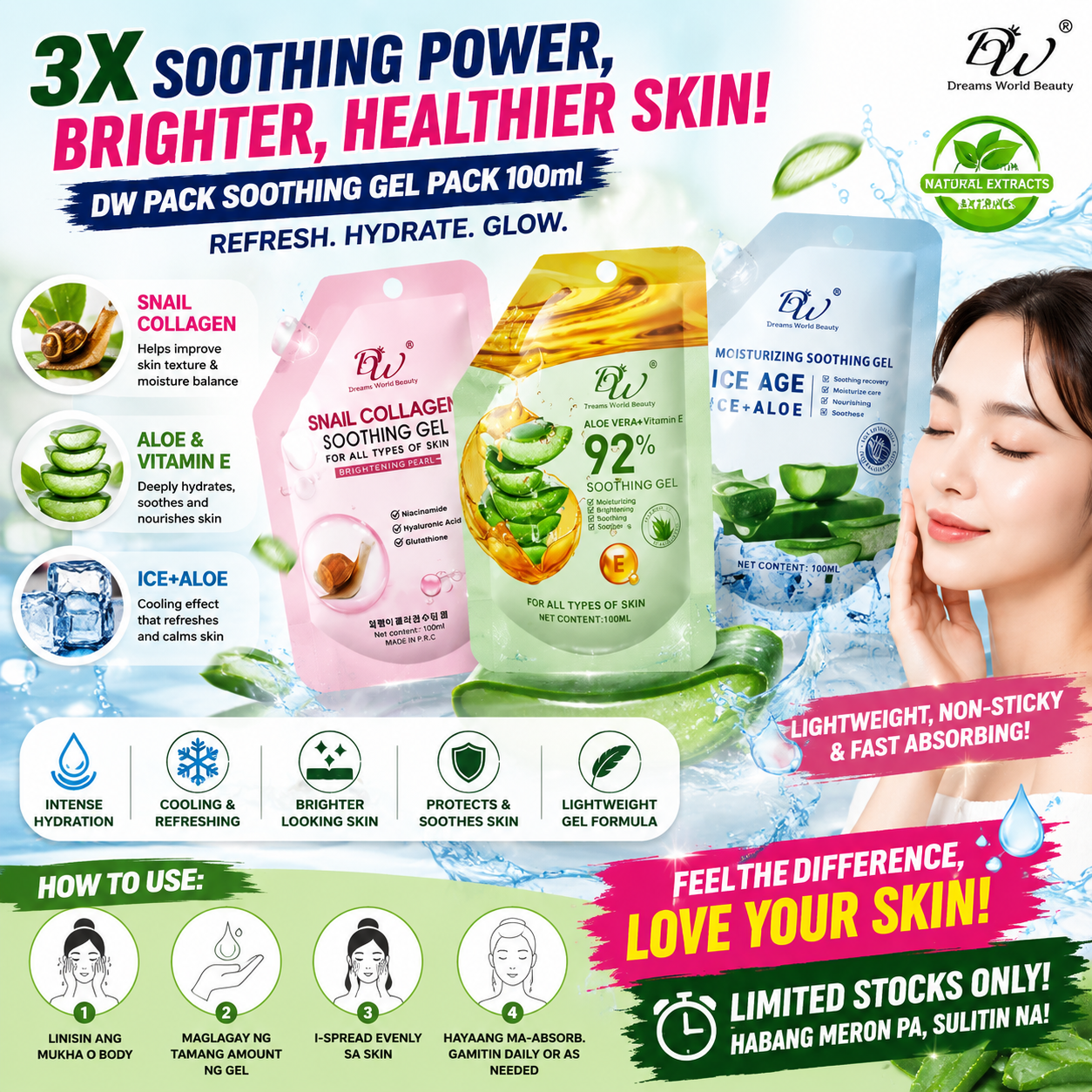 DW Pack Soothing Gel Pack 100ml