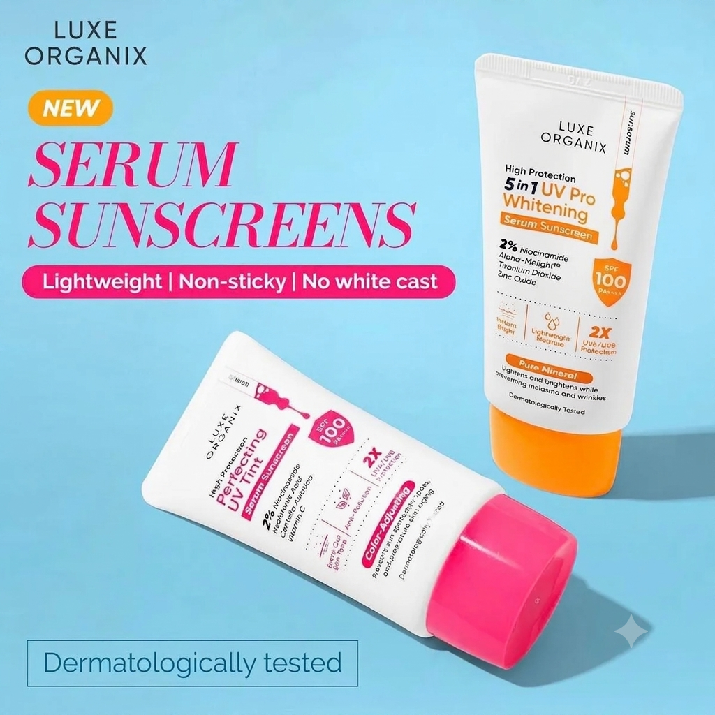 Luxe Organix Serum Sunscreen SPF 100 PA+++ 40g