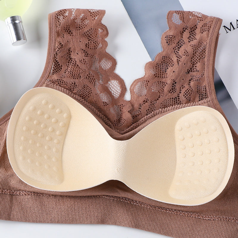 Sexy Lace Seamless Non-wire Bralette