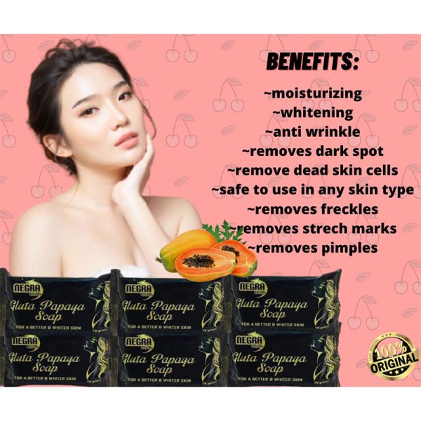 NEGRA SUPREMA Gluta Papaya Soap 6pcs/pack