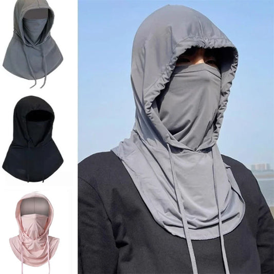 Balaclava Breathable UV Sun Protection Full Head Mask with Drawstring Design