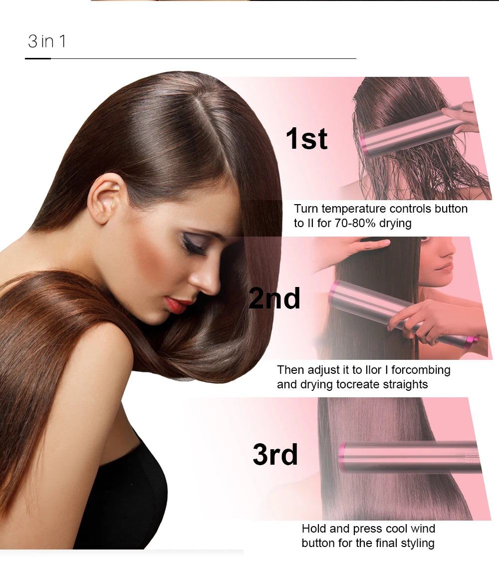 3 in 1 Hair Dryer Brush Styling Tool