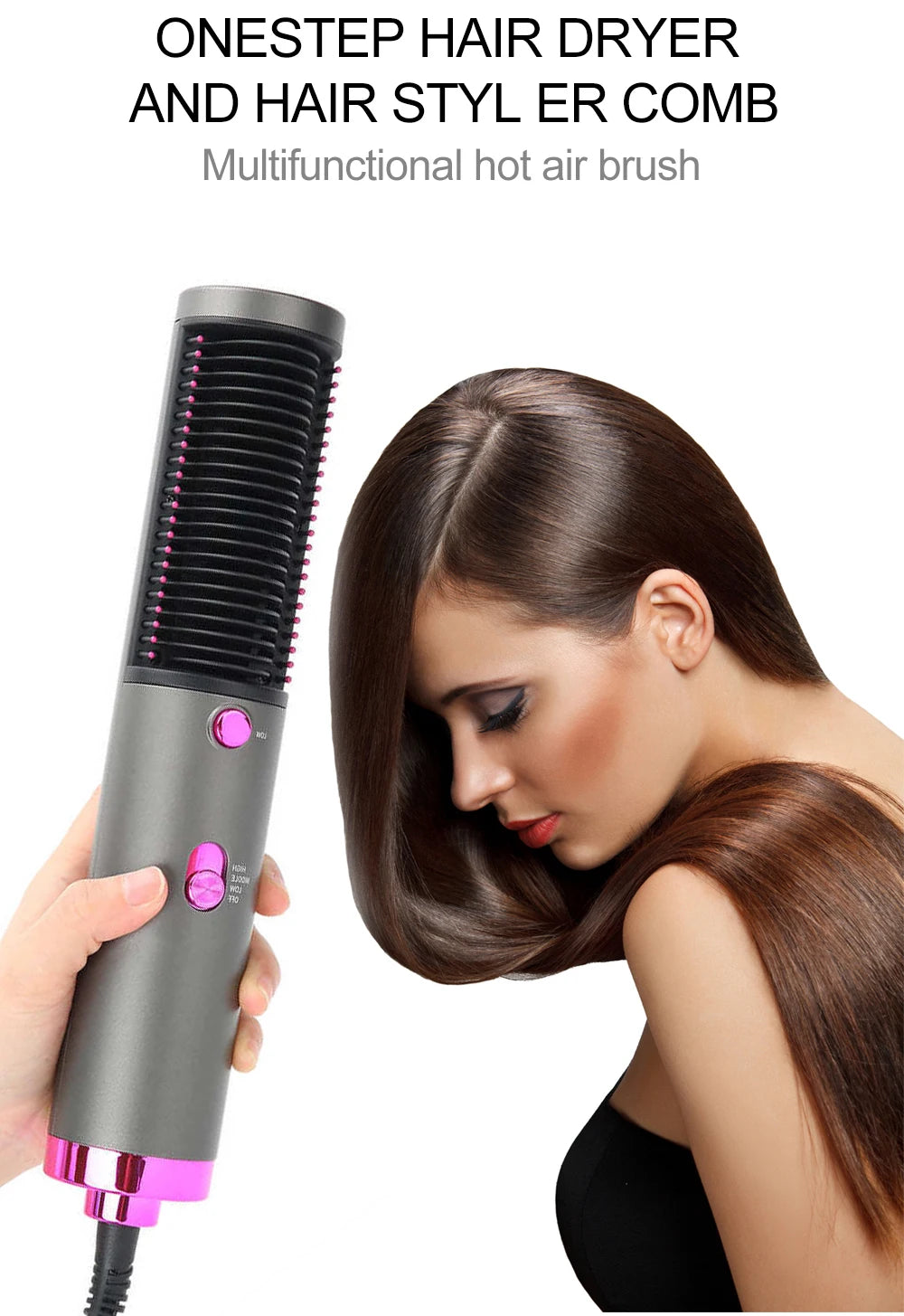 3 in 1 Hair Dryer Brush Styling Tool