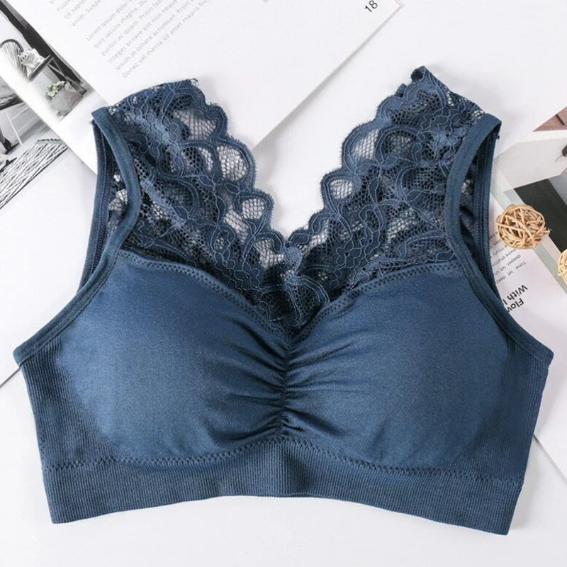 Sexy Lace Seamless Non-wire Bralette