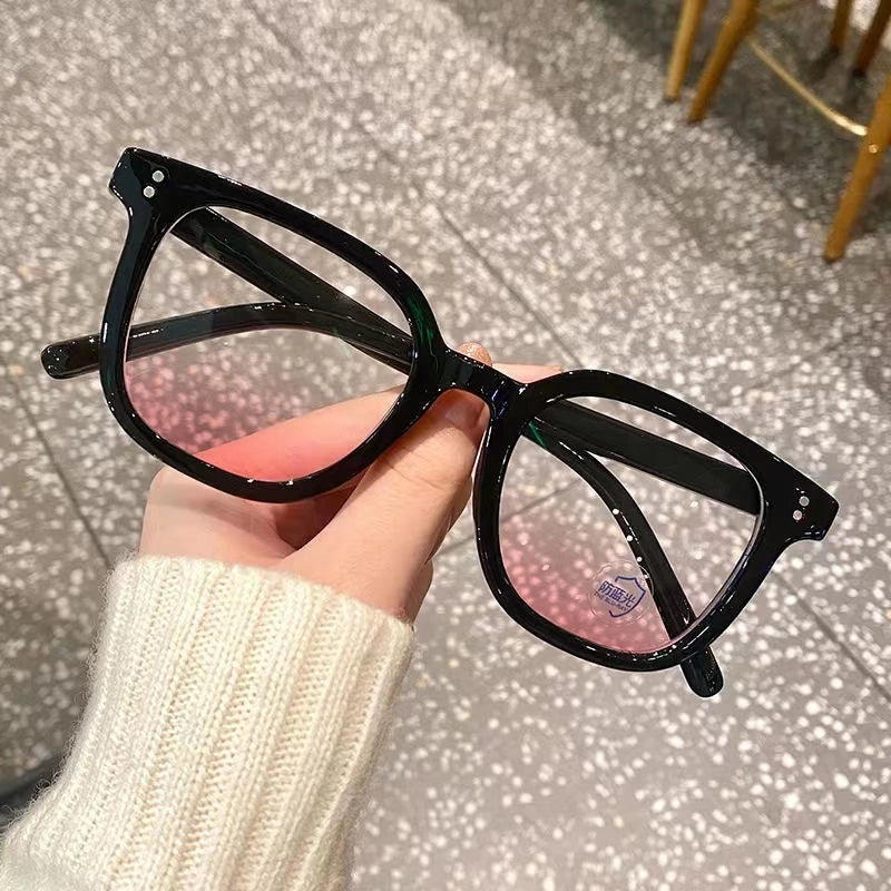 New Blush Gradient Glasses for Women's Plain Fashion