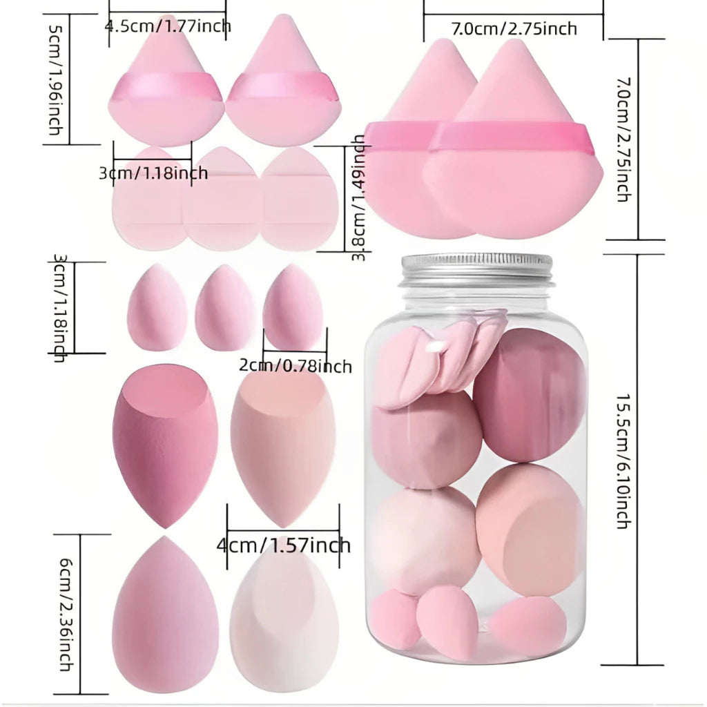 14PCS MAKE UP SPONGE SET