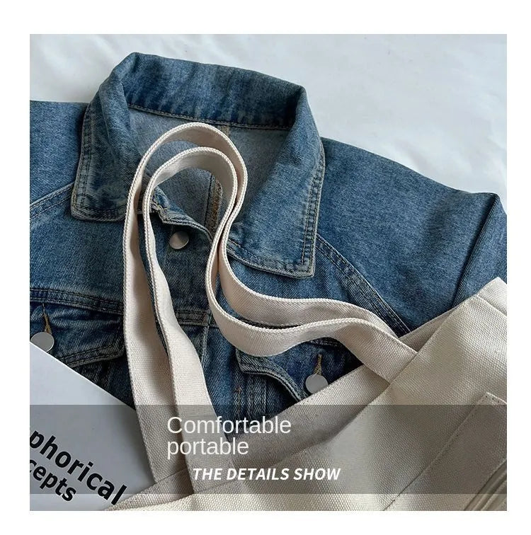 2-in-1 Canvas Tote Bag with Coin Purse