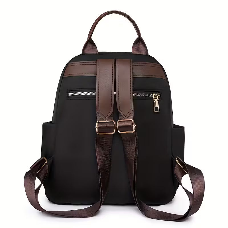 Vintage-Inspired Waterproof Oxford Backpack