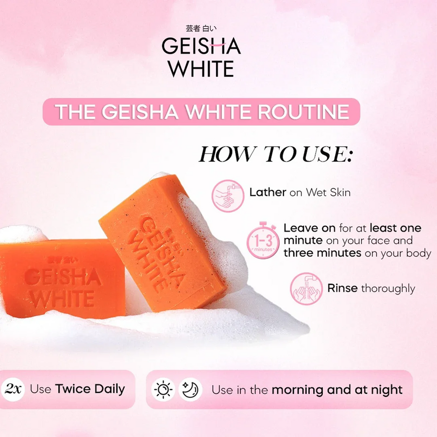 GEISHA WHITE Intense Bar 65g x 3