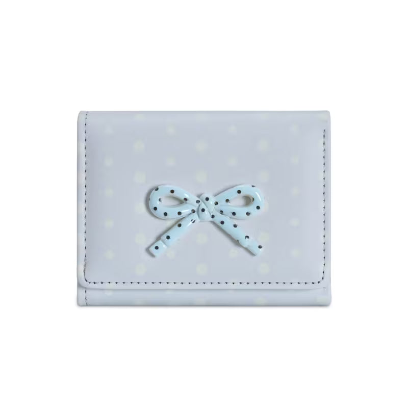 Cute Ribbon Polka Dot Mini Wallet