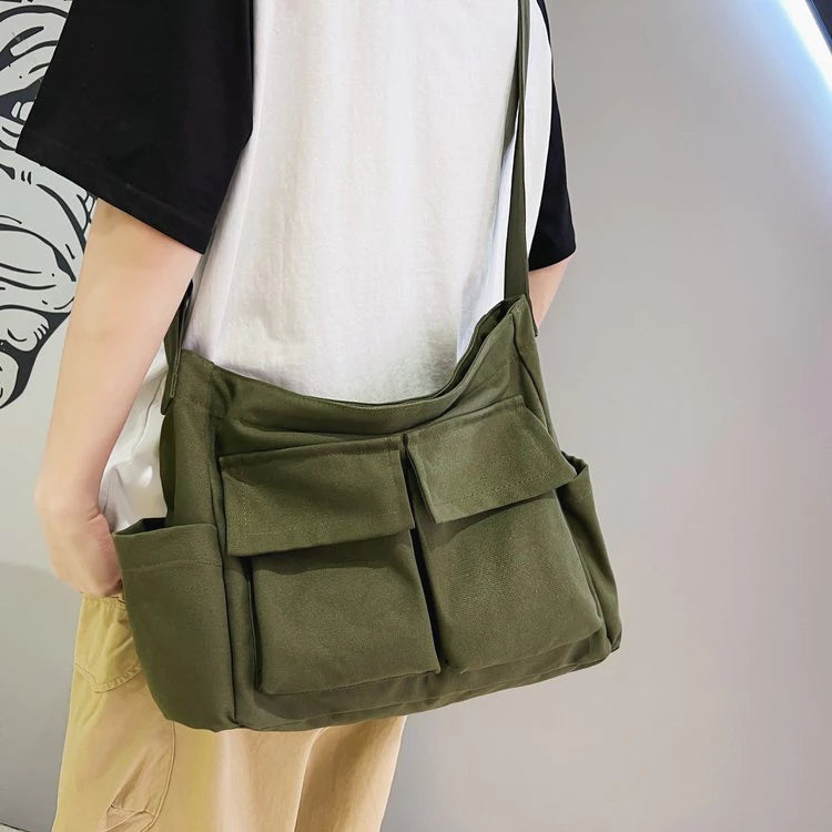 Large Capacity Canvas Messenger Bag