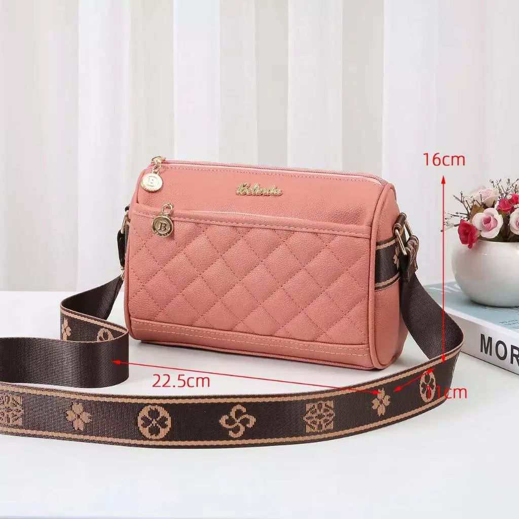 Wide Shoulder Strap Pillow Bag