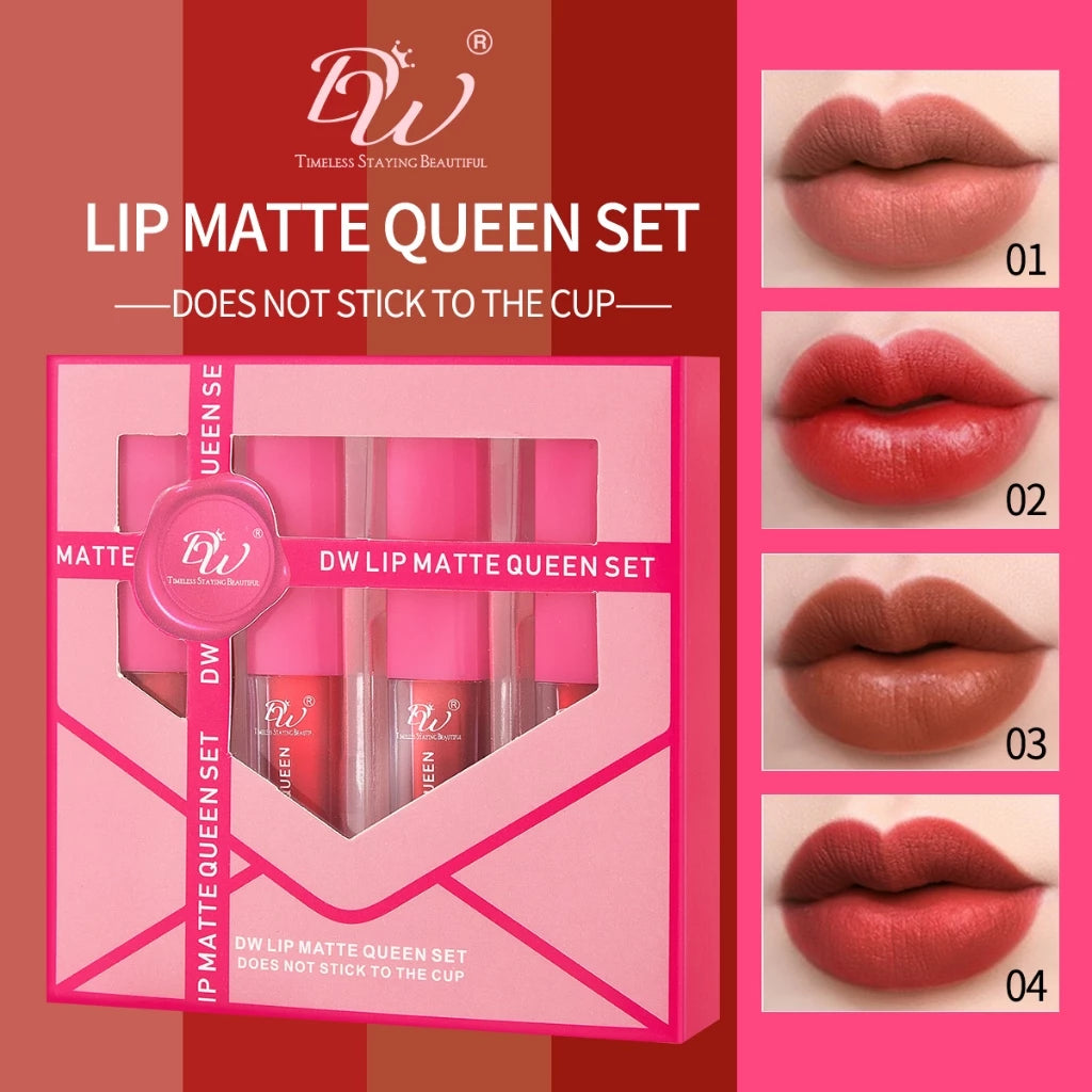 DW 4in1 Lip Gloss Matte Queen Set