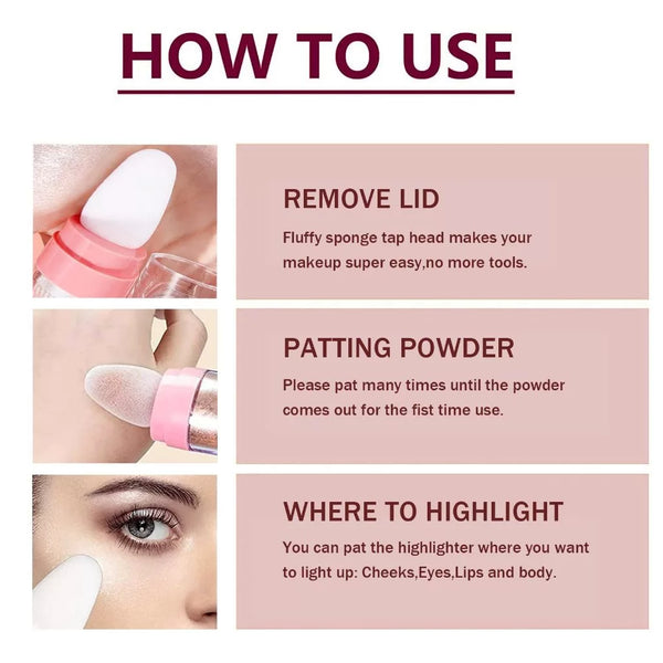 Kristen Leanne Shimmer Loose Highlighter Powder Stick