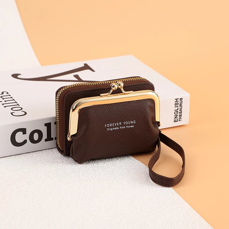 Women's Elegant Card Holder Wallet with Detachable Coin Purse