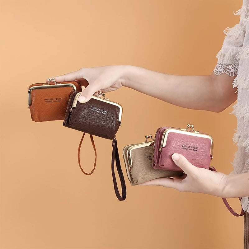 Women's Elegant Card Holder Wallet with Detachable Coin Purse