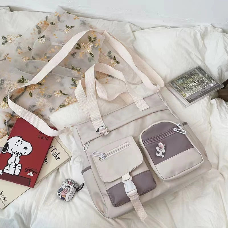 Nylon Messenger Crossbody Shoulder Sling Bag