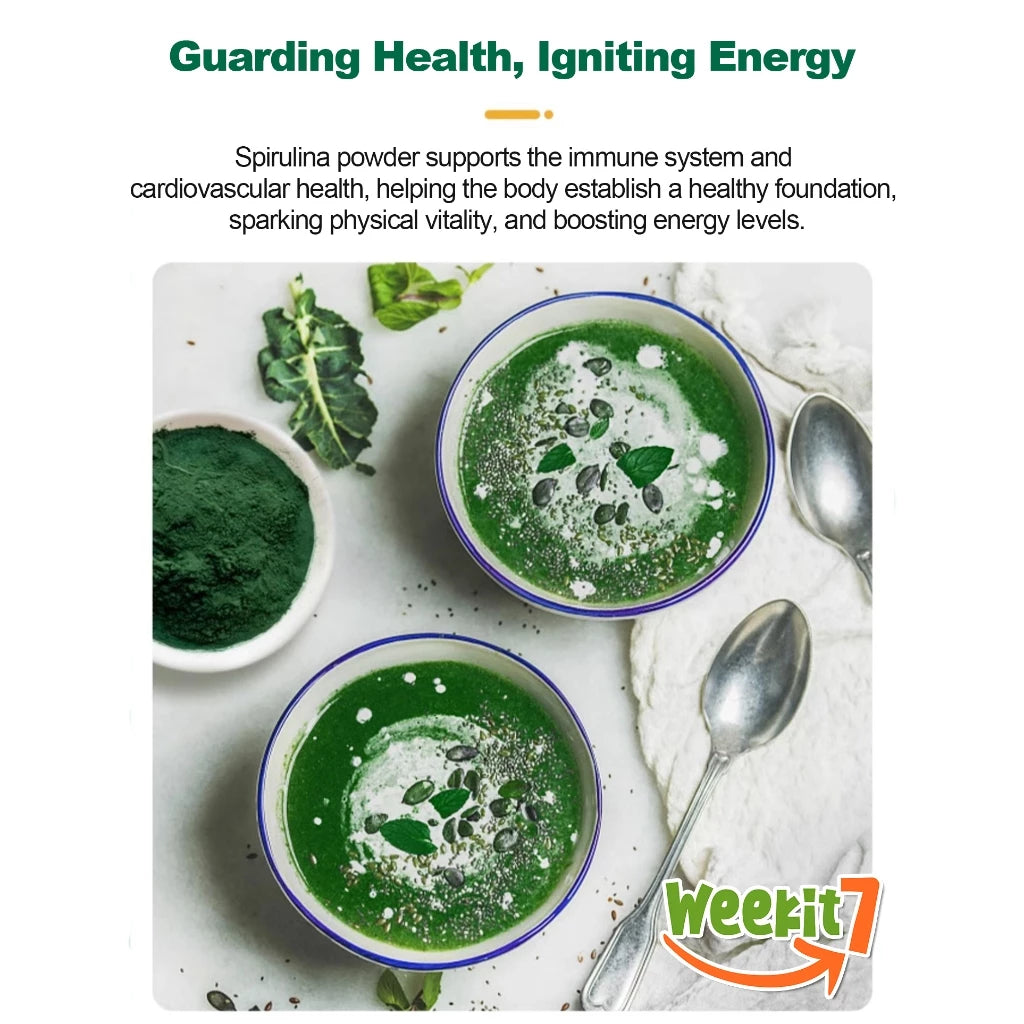 Weekit7 Spirulina Super Green Powder
