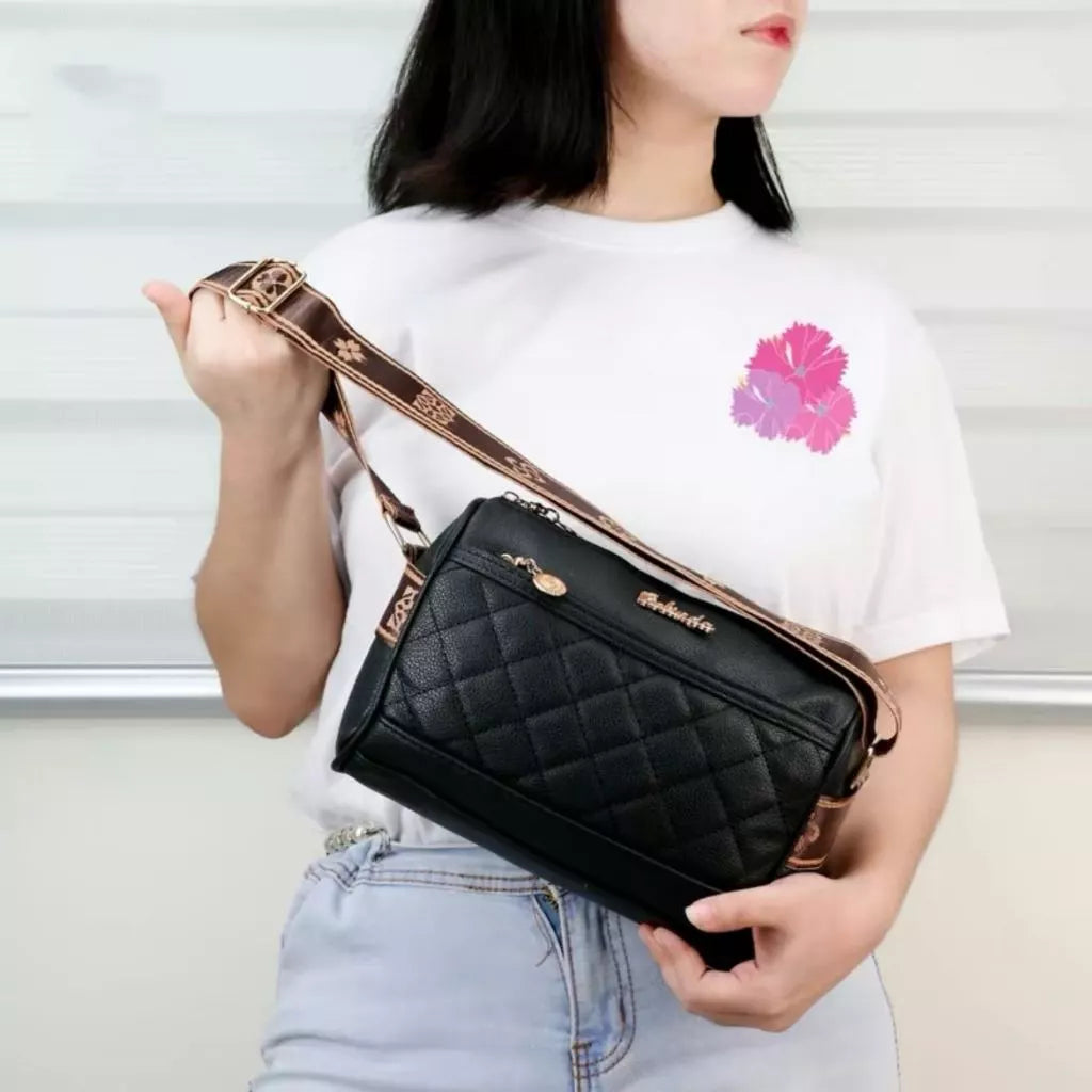 Wide Shoulder Strap Pillow Bag