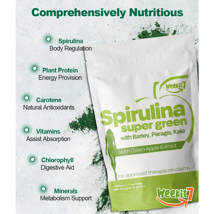 Weekit7 Spirulina Super Green Powder