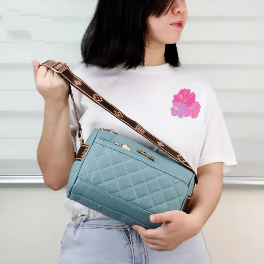 Wide Shoulder Strap Pillow Bag