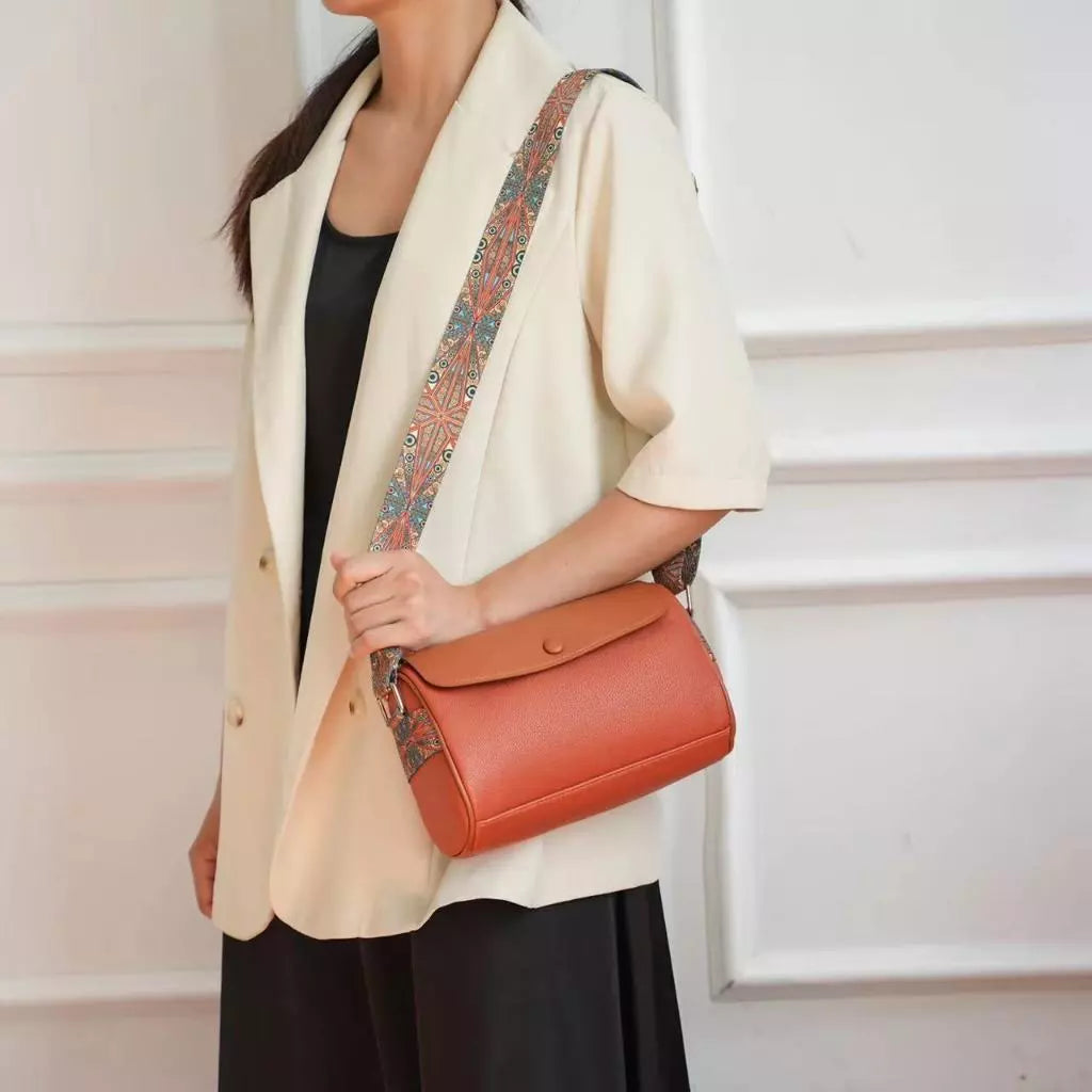 Double Lock Monogram Ladies Fashion Shoulder Bag