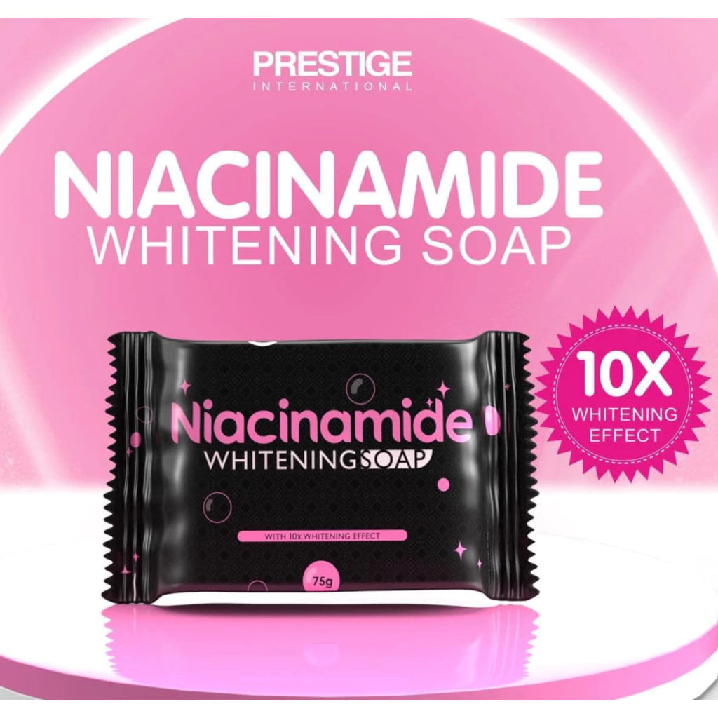 PRESTIGE NIACINAMIDE 10x WHITENING SOAP 75G