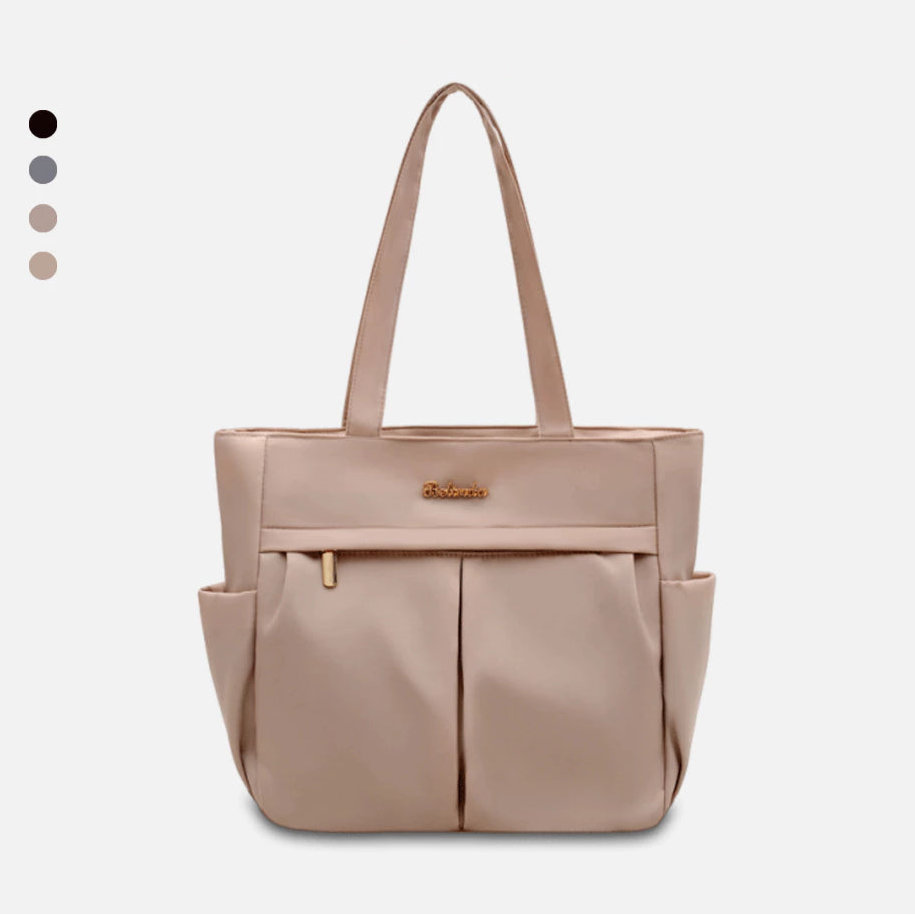 Spacious Oxford Tote Bag with Multiple Pockets