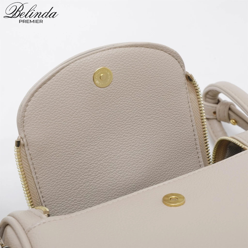 Elegant Scarf Accent Crossbody Bag