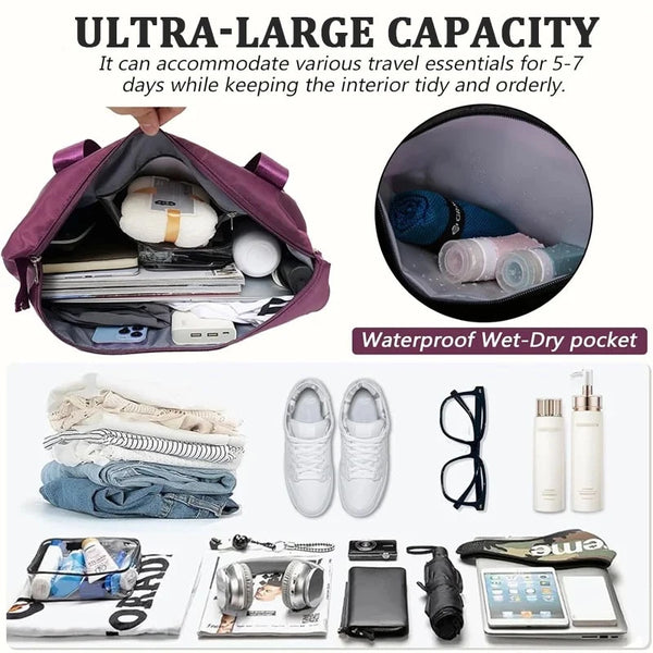 Expandable Folding Duffel Bag with Wheels