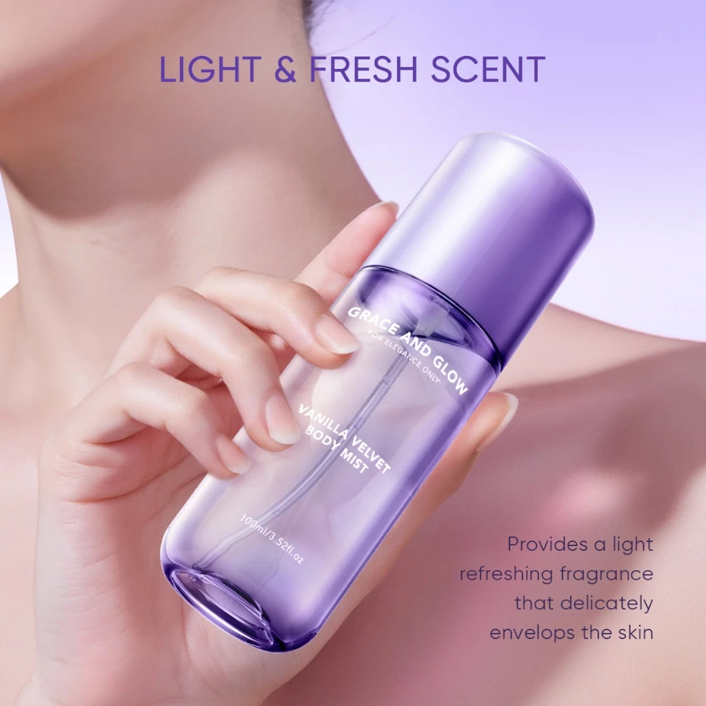 GRACE AND GLOW Vanilla Velvet Body Mist