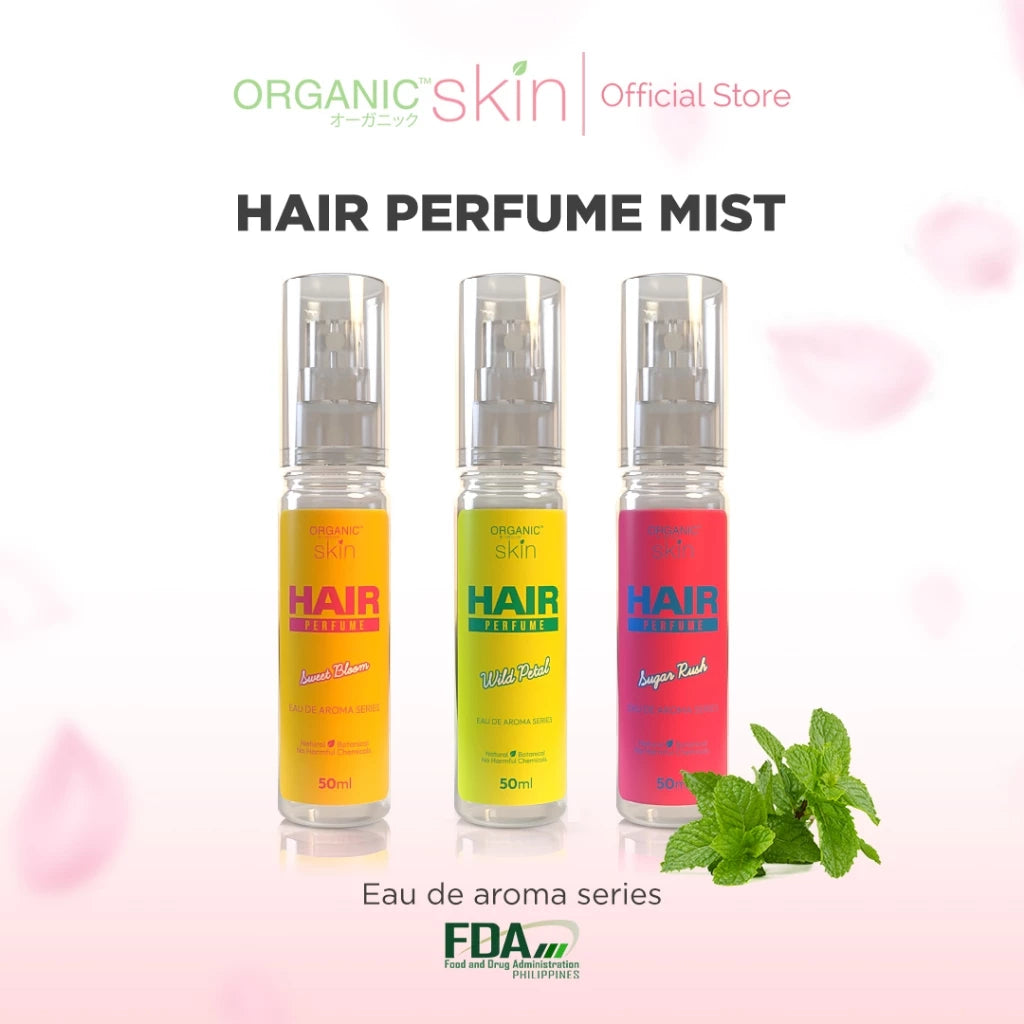Organic Skin 50ml Hair Perfume Mist Haircare Scent Spray