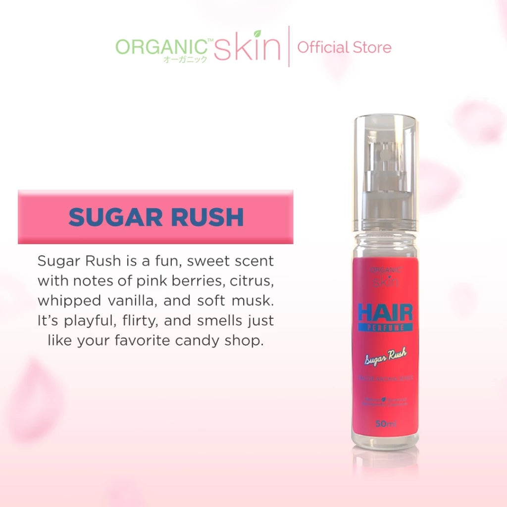 Organic Skin 50ml Hair Perfume Mist Haircare Scent Spray