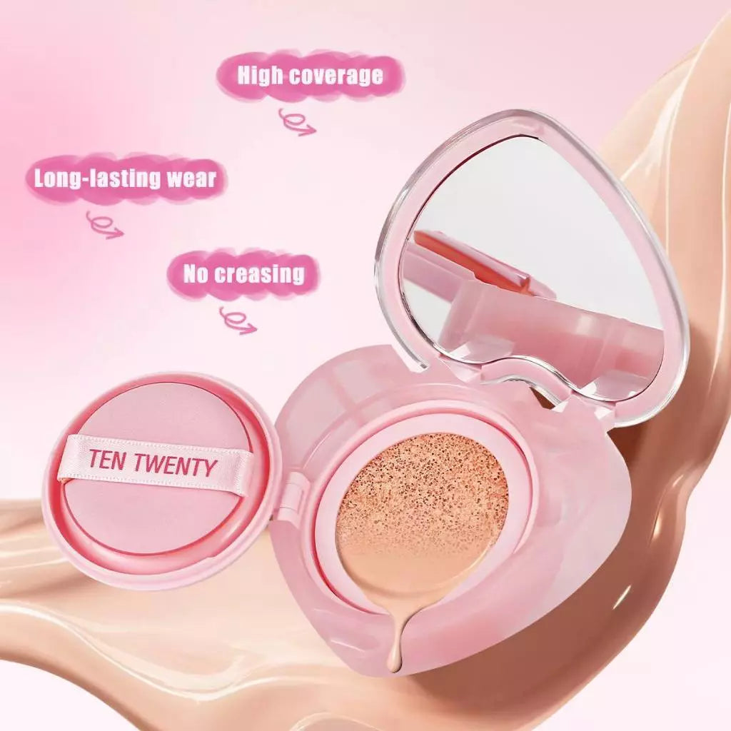TEN TWENTY Full Coverage Heart Cushion with SPF50