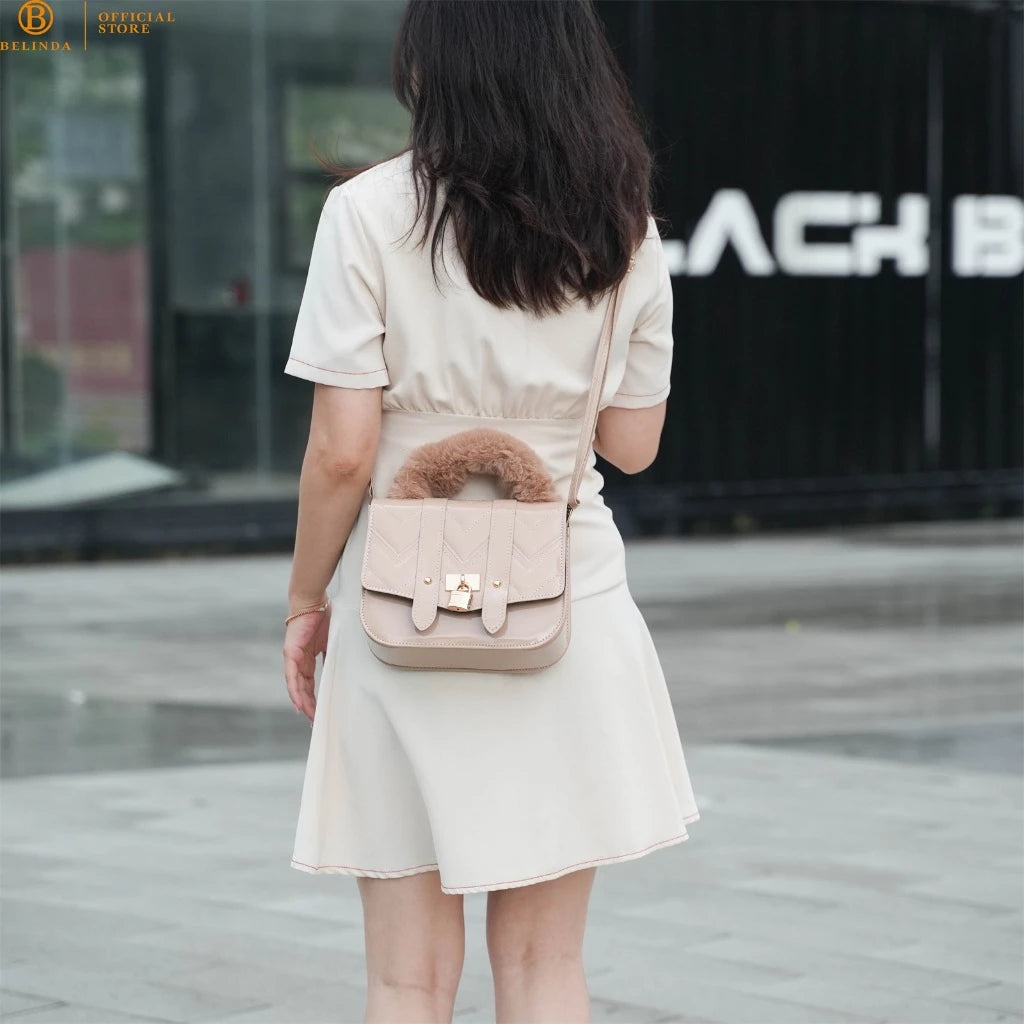 3in1 Elegant Pad Lock Design Sling Bag