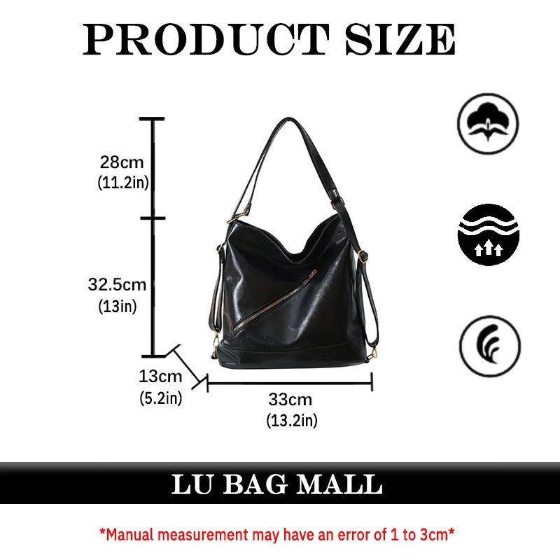 3-Way Vintage Leather Bag