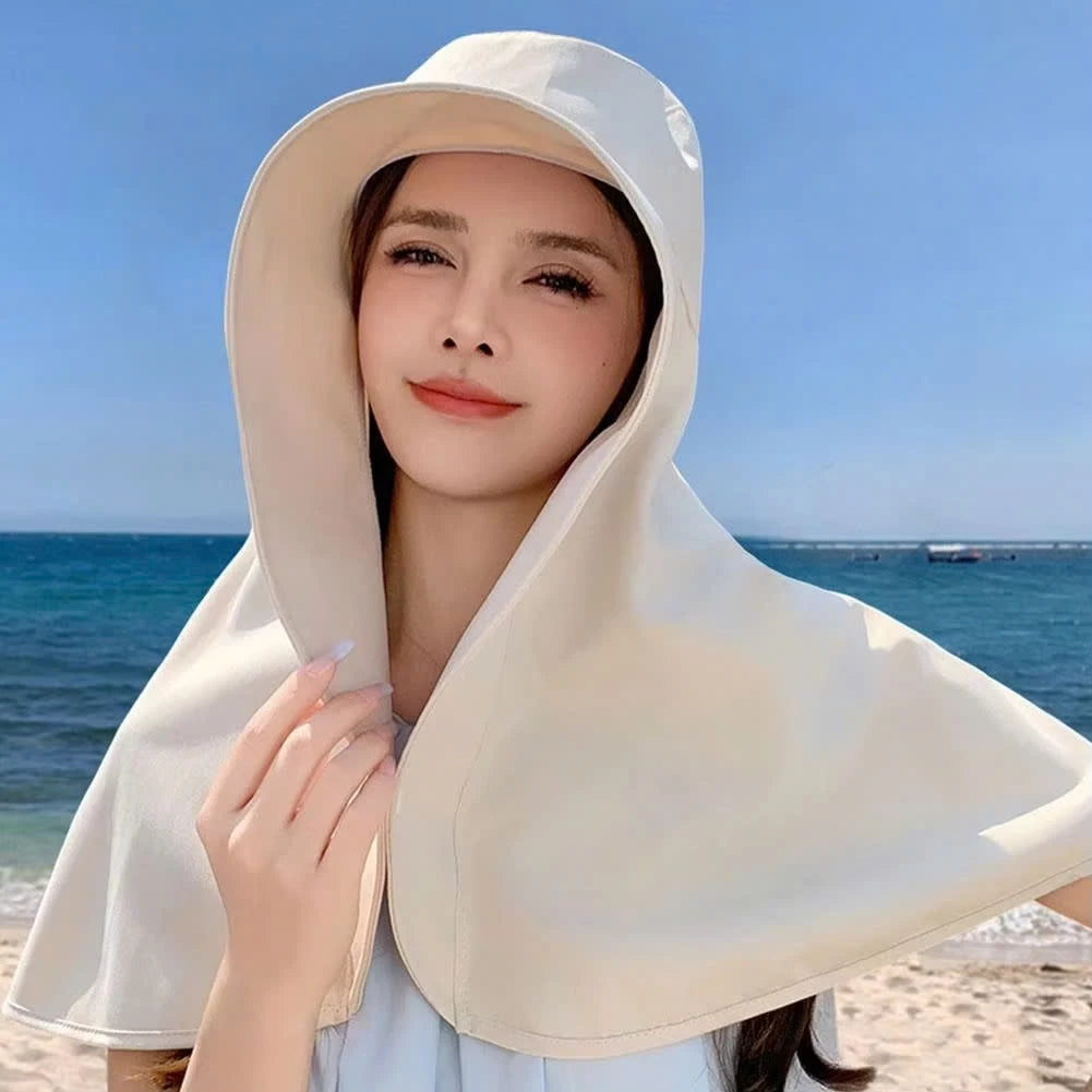 Wide Brim Shawl Hat Sun Protection