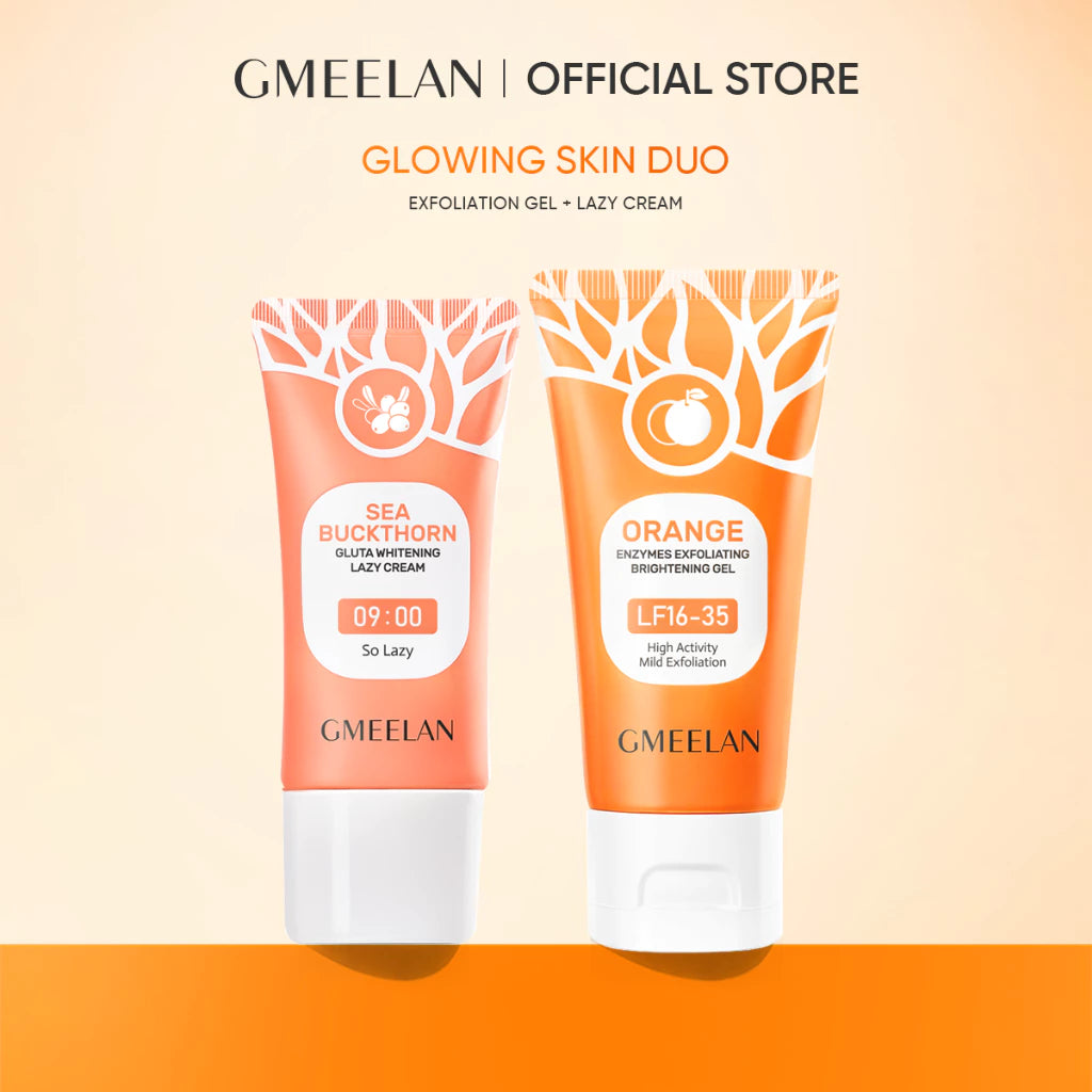 GMEELAN ORANGE EXFOLIATING GEL AND LAZY CREAM