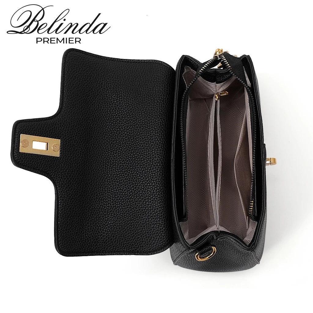 Prestige Classic Structured Top-Handle Bag