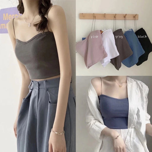 Women's Thin Strap Padded Sando Top