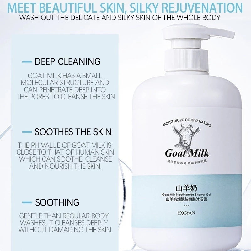 Goat Milk Nicotinamide Body Wash 500ml