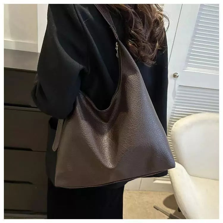 Soft Leather Large Capacity Shoulder Sling Bag