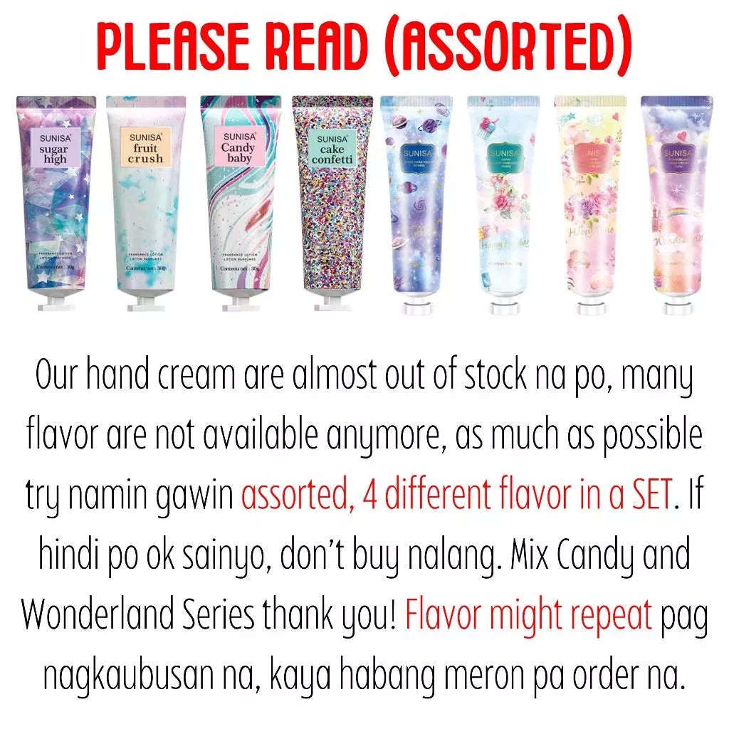 SUNISA 4pcs Hand Cream Set (Assorted Scent)